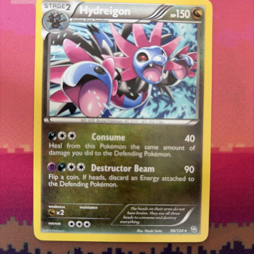 Pokemon Card Hydreigon Dragons Exalted Rare 98/124 Near Mint