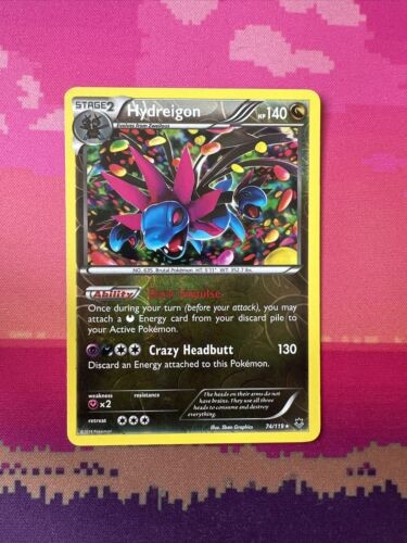 Pokemon Card Hydreigon Phantom Forces Reverse Holo Rare 74/119 Near Mint
