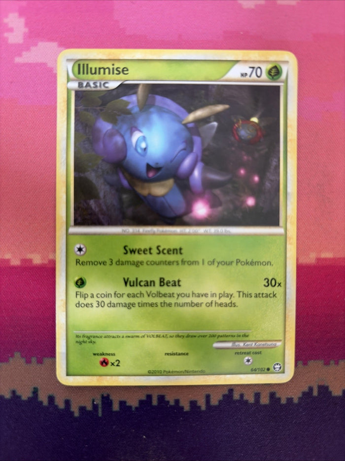 Pokemon Card Illumise Triumphant Common 64/102 Near Mint