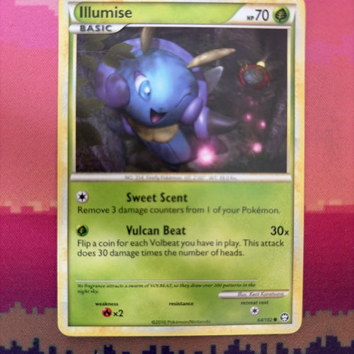 Pokemon Card Illumise Triumphant Common 64/102 Near Mint