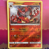 Pokemon Card Incineroar Sun & Moon Reverse Holo Rare 26/149 Near Mint