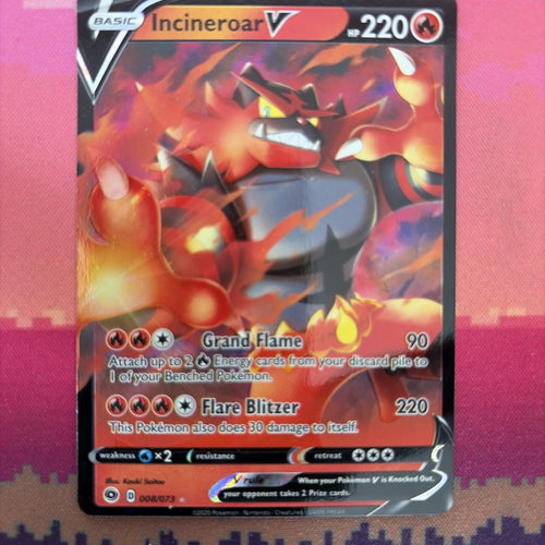 Pokemon Card Incineroar V 008/073 Ultra Rare Champions Path Near Mint