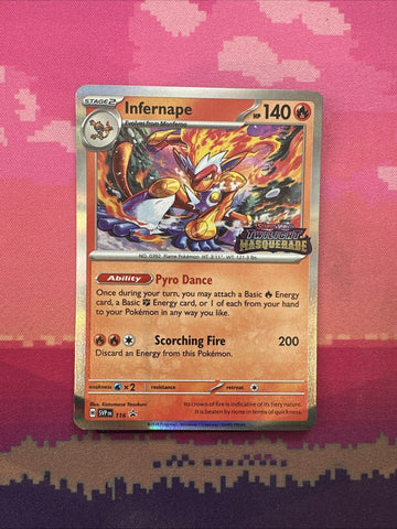 Pokemon Card Infernape Black Star Promo 116 Twilight Masquerade Stamped NM