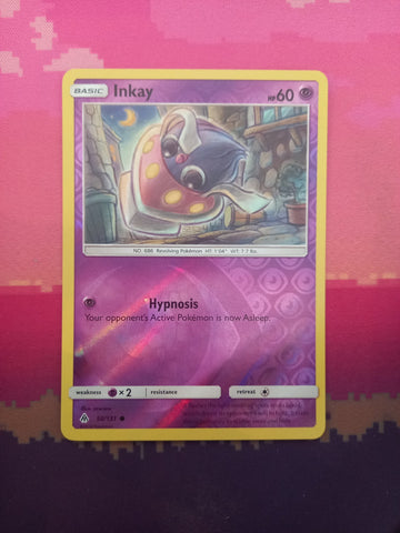 Pokemon Card Inkay Forbidden Light Reverse Holo Common 50/131 Near Mint