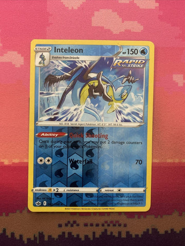 Pokemon Card Inteleon Chilling Reign Reverse Holo Rare 043/198 NM