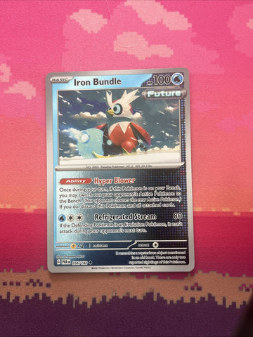 Pokemon Card Iron Bundle Paradox Rift Reverse Holo 056/182 Near Mint