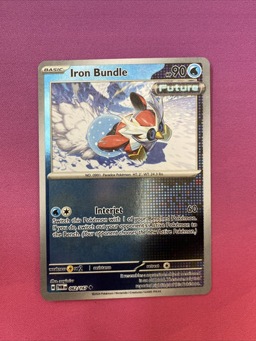 Pokemon Card Iron Bundle Twilight Masquerade Reverse Holo 062/167 Near Mint