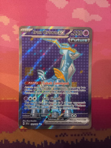 Pokemon Card Iron Crown ex 191/162 Ultra Rare Temporal Forces Near Mint