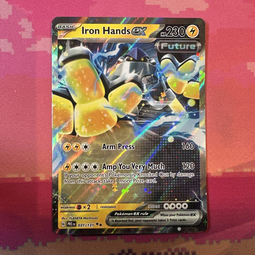 Pokemon Card Iron Hands ex 031/131 Double Rare Prismatic Evolutions Near Mint