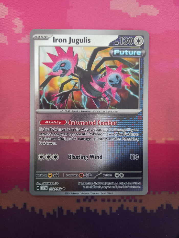 Pokemon Card Iron Jugulis Temporal Forces Reverse Holo Uncommon 139/162 NM