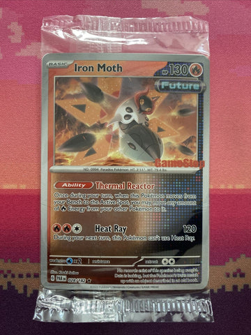 Pokemon Card Iron Moth Gamestop Stamp Sealed 028/182 Near Mint