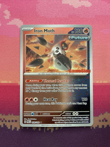 Pokemon Card Iron Moth Gamestop Stamp 028/182 Near Mint