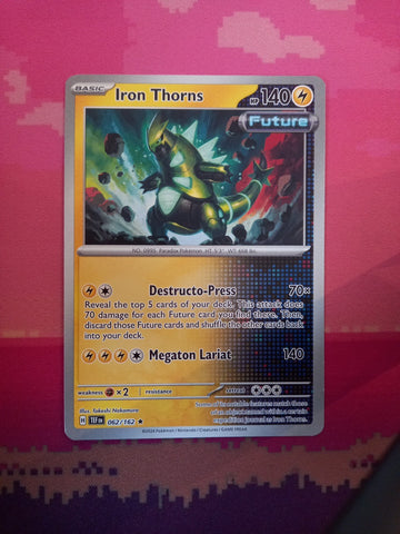 Pokemon Card Iron Thorns Temporal Forces Deck Exclusives Non Holo Rare 062/162