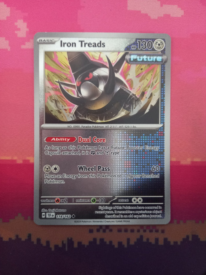 Pokemon Card Iron Treads Temporal Forces Reverse Holo Uncommon 118/162 Near Mint