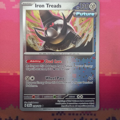 Pokemon Card Iron Treads Temporal Forces Reverse Holo Uncommon 118/162 Near Mint