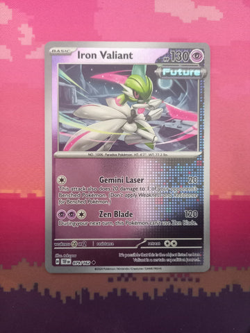 Pokemon Card Iron Valiant Temporal Forces Reverse Holo Uncommon 079/162 NM