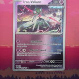 Pokemon Card Iron Valiant Temporal Forces Reverse Holo Rare 080/162 Near Mint
