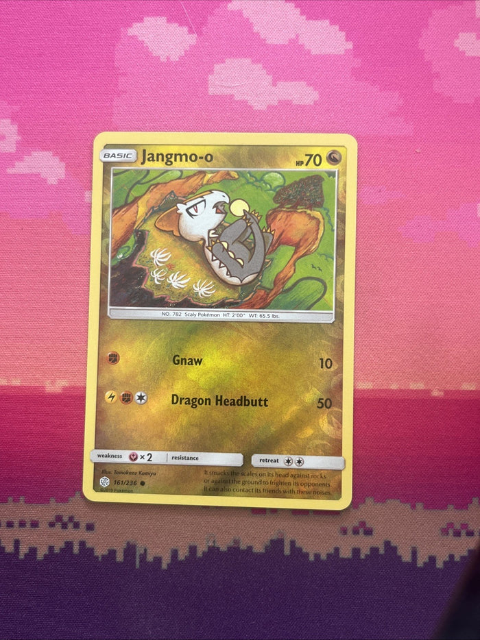 Pokemon Card Jangmo-o Cosmic Eclipse Reverse Holo 161/236 Near Mint