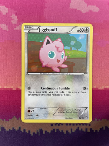 Pokemon Card Jigglypuff BW65 Black Star Promo Near MInt
