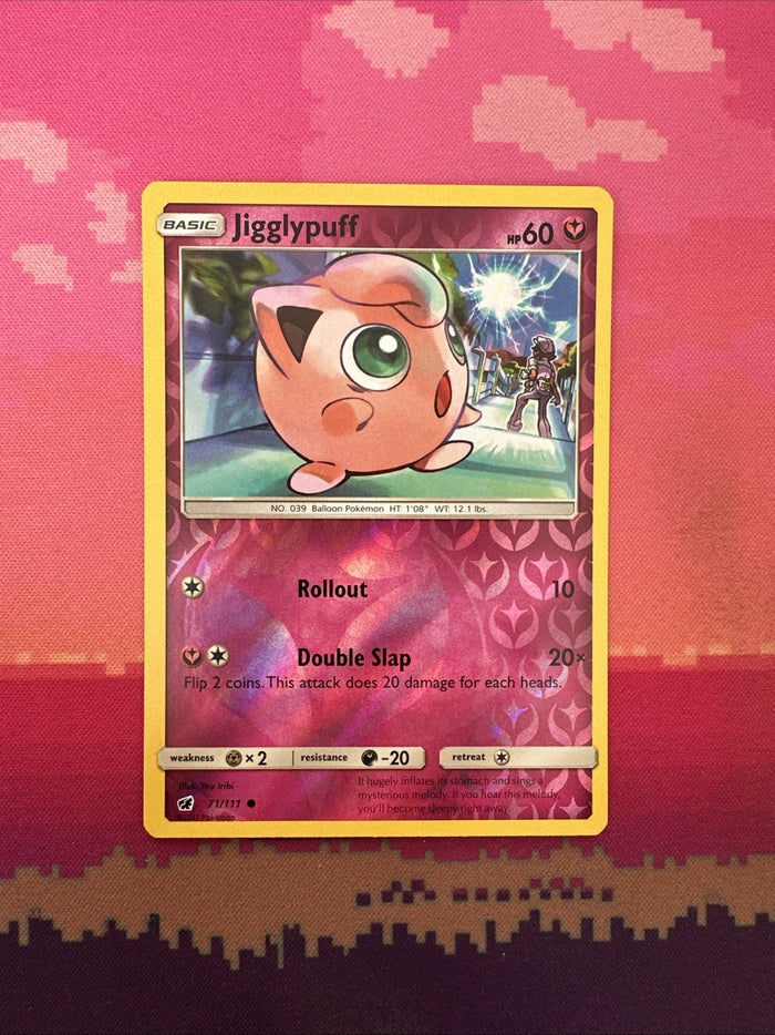 Pokemon Card Jigglypuff Crimson Invasion Reverse Holo Common 71/111 Near Mint