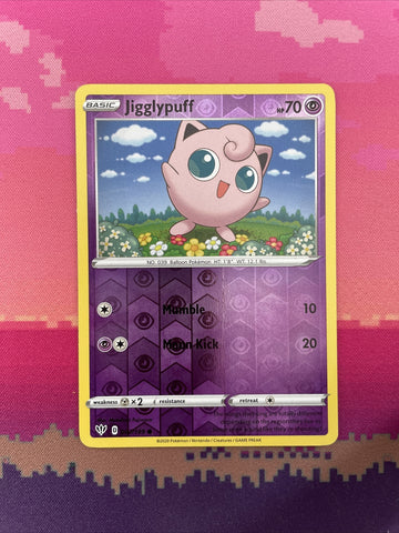 Pokemon Card Jigglypuff Darkness Ablaze Reverse Holo 067/189 Near Mint