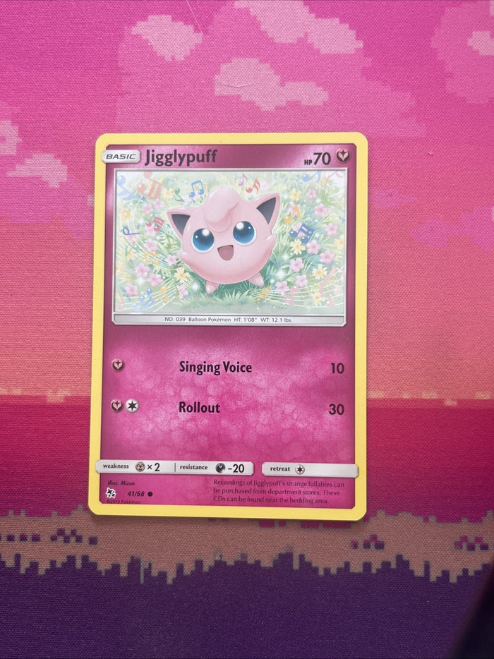 Pokemon Card Jigglypuff Hidden Fates Collide 41/68 Near Mint