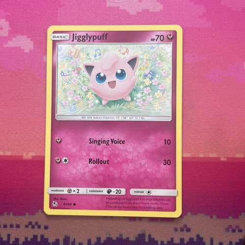 Pokemon Card Jigglypuff Hidden Fates Collide 41/68 Near Mint
