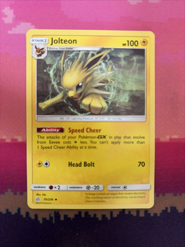 Pokemon Card Jolteon Cosmic Eclipse Uncommon 70/236 Near Mint