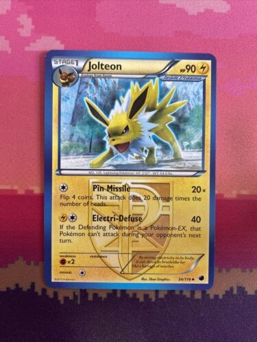 Pokemon Card Jolteon Plasma Freeze Uncommon 34/116  Near Mint/VLP