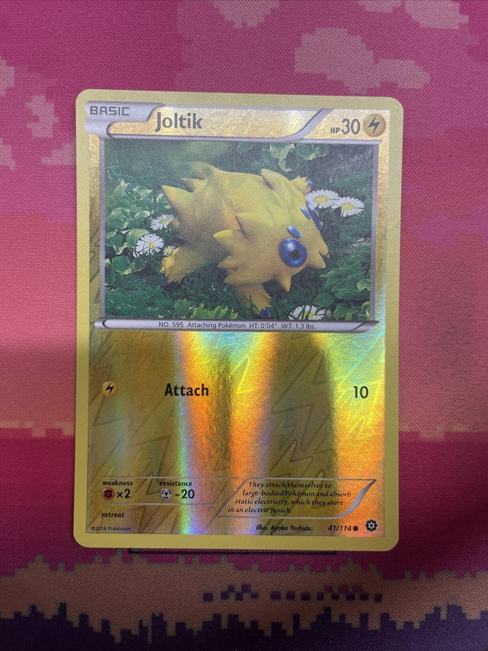 Pokemon Card Joltik Steam Siege Reverse Holo 41/114 Near Mint