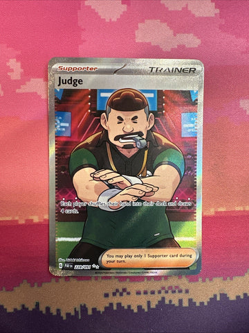 Pokemon Card Judge 228/091 Paldean Fates Ultra Rare Near Mint