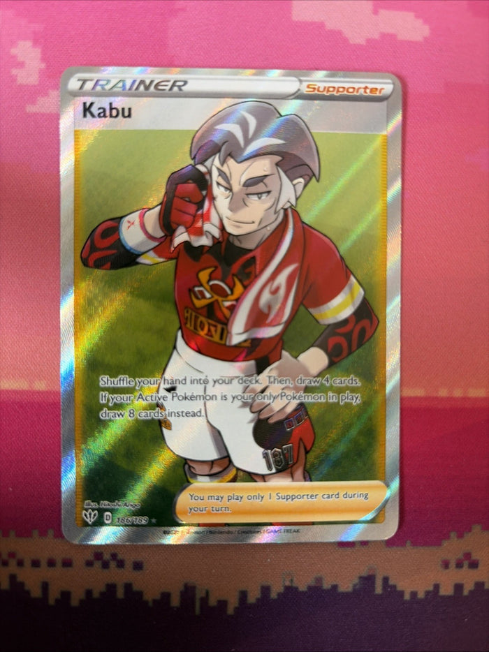 Pokemon Card Kabu Darkness Ablaze Secret Rare 186/189 Near Mint