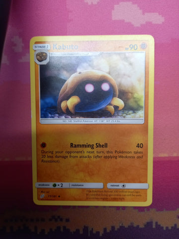 Pokemon Card Kabuto Team Up Uncommon 77/181 Near Mint