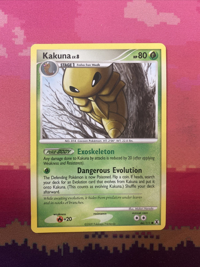Pokemon Card Kakuna Rising Rivals Common 66/111 NM