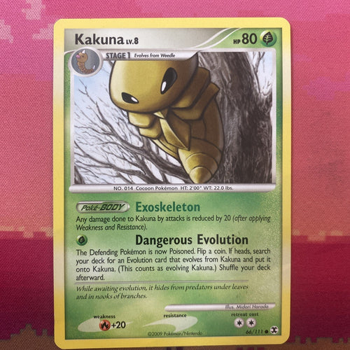 Pokemon Card Kakuna Rising Rivals Common 66/111 NM