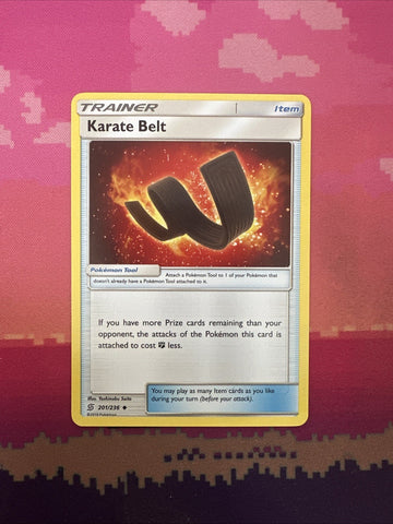 Pokemon Card Karate Belt Unified Minds Uncommon 201/236 Near Mint