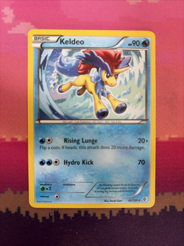 Pokemon Card Keldeo Boundaries Crossed Rare 48/149 Near Mint
