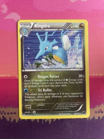 Pokemon Card Kingdra Plasma Freeze Holo Rare 84/116 Near Mint