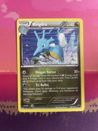 Pokemon Card Kingdra Plasma Freeze Holo Rare 84/116 Near Mint