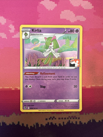Pokemon Card Kirlia Silver Tempest Prize Pack Cosmo Holo 068/195 Near Mint