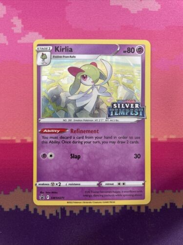 Pokemon Card Kirlia SWSH271 Black Star Promo STAMPED Silver Tempest Near Mint