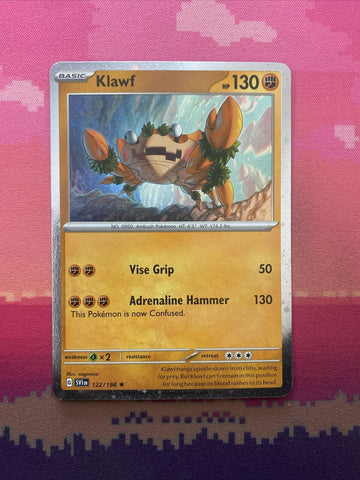 Pokemon Card Klawf Cosmo Holo Rare 122/198 Near Mint