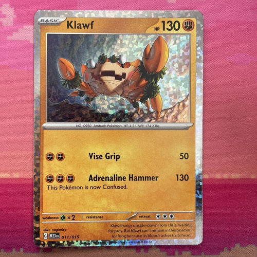 Pokemon Card Klawf McDonalds 2023 Holo 011/015 Near Mint