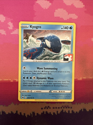 Pokemon Card Kyogre Prize Pack Cosmo Holo Rare 036/159 Near Mint