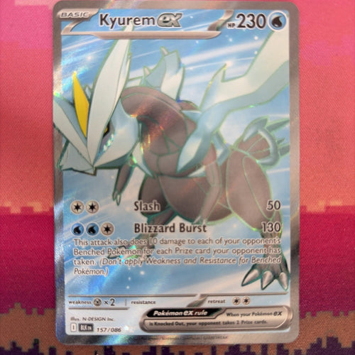 Pokemon Card Kyurem ex 157/086 Ultra Rare Black Bolt Near Mint