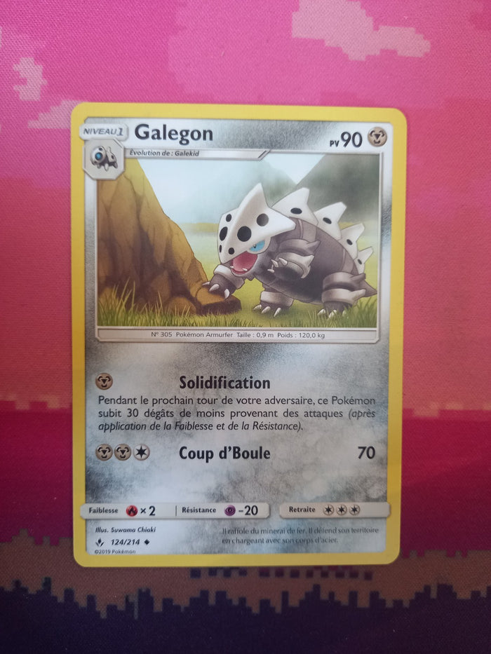 Pokemon Card Lairon Unbroken Bonds 124/214 FRENCH Near Mint