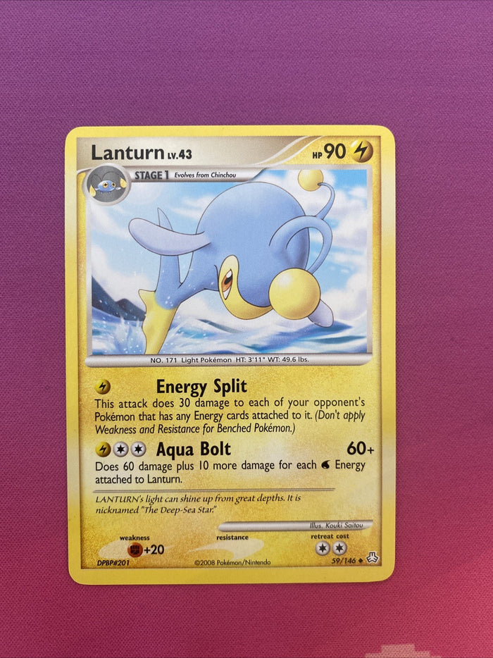 Pokemon Card Lanturn EX Legends Awakened Uncommon 59/146 Near Mint