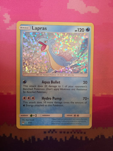 Pokemon Card Lapras 2019 McDonalds Holo 5/12 Near Mint