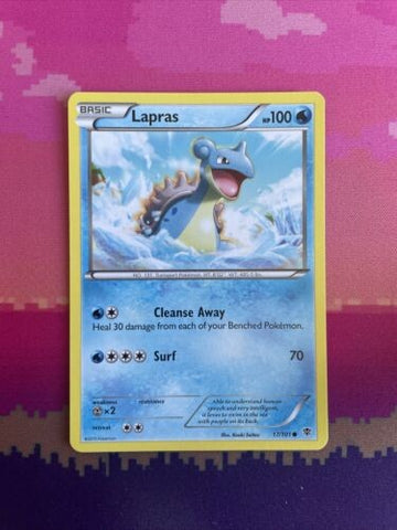 Pokemon Card Lapras Plasma Blast Common 17/101 Near Mint