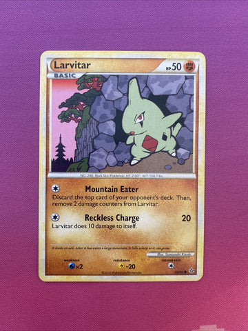 Pokemon Card Larvitar Unleashed Common 50/95 NM